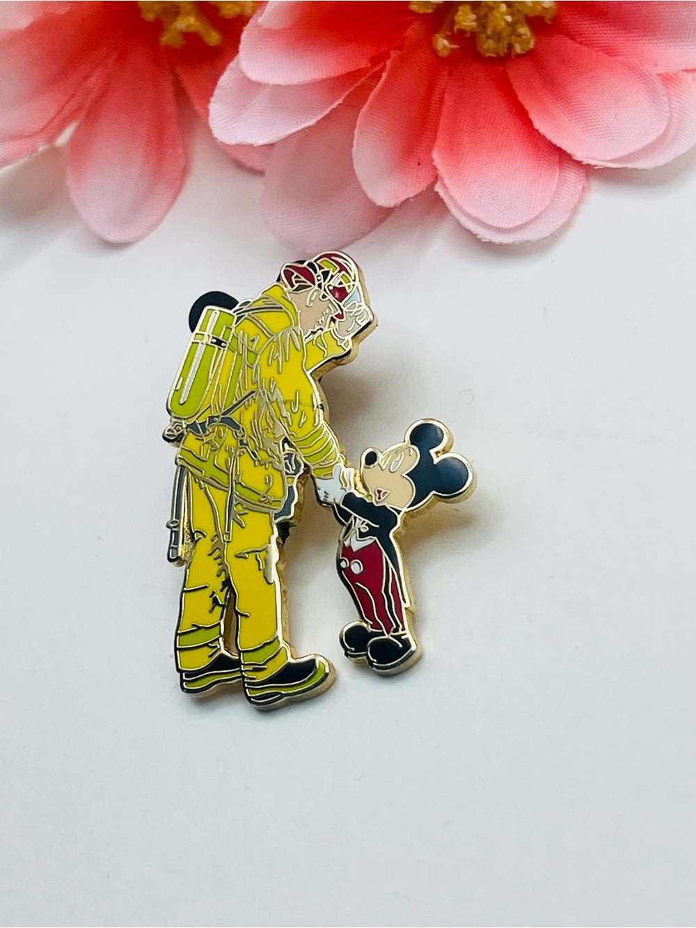Disney Mickey Mouse with Firefighter Enamel Pin -